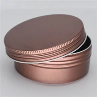 Faktori Wholesale Bokal Aliminyòm 60ml, 60gm, 2oz Nwa Aliminyòm Bouji Tins Ak Vis Kouvèti 68x25mm Zouti Bwat Te Bwat